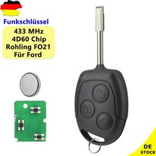 433MHz 4D60 Funk Schlüssel Für Ford Focus Fiesta Mondeo Transit C-Max Fusion