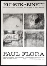 Paul flora ausstellungsplakat - flora, -ausstellungsplakat