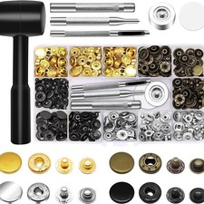 90 SET Kupfer Druckknopf Set