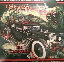 LP Sir Psyko & His Monsters Zombie Rock NUMBERED, SILVER VINYL NEAR MINT