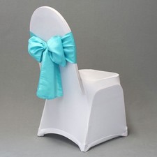 TÜRKIS Schleife Band Schleifenband Stuhlhussen Hussen Hochzeit Taufe Event Deko