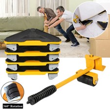 5 tlg Möbel Transportroller Set 300kg Möbelheber mit Möbelroller Umzugshelfer