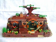 Lego MOC Gebäude in Beige / Braun EWOK Hobbithöhle Versteck ( 79003 ) UNIKAT