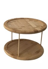 Etagere  Drehbar 2 Stöckig aus Bambus  26x18cm