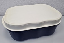 Tupperware Laibwächter - Brotdose Brotkasten - blau weiß - 2626A-2 - 35x14x28 cm