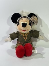 Disney Mickey Maus Indiana Häuptling Plüschtier Länder-Kollektion Euro Disney