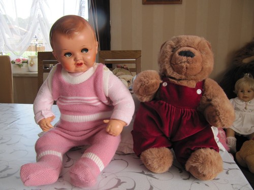 Babypuppe antik cm - babypuppe,