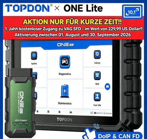 Topdon one lite profi kfz - kfz, obd2