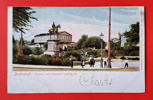 1903 darmstadt ansichtskarte - 1903,