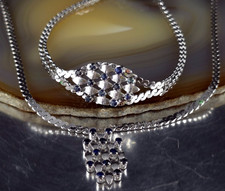 Schmuckset Silber 835 Saphir