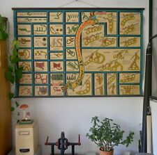 VINTAGE | SCHULWANDKARTE HANDARBEITSGARNE HÄKELN KNITTING BILD | SCHOOL CHART