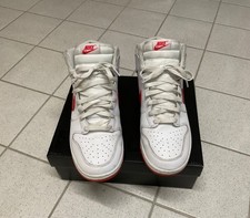 Nike Dunk High, weiß-rot, Größe 43, Herren