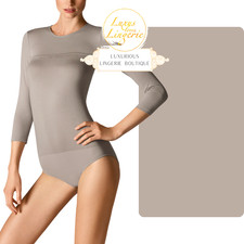 LIGHT MERINO BODY by Wolford S cloud beige mit 65% Schurwolle Kuschelig Weich