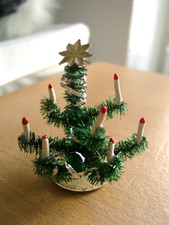 Weihnachtsbaum Tannenbaum Christbaum ALT Puppenstube Puppenhaus 7 cm guter Zusta