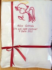 Taufe Taufengel personalisierte bestickte Handtücher Geschenk Geburtstag 