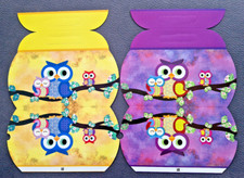2 Stanzformen Eulentaschen, Bastelpackung, Eulen, Kinder basteln QVC