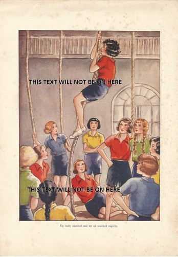 Climbing the rope 1930 - climbing, pe
