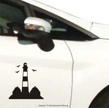 Westerhever Leuchtturm Aufkleber 30cm S049C Farbwahl für Auto Wohnmobil Bus