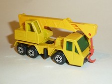MATCHBOX SUPERFAST CRANE TRUCK No. 49, unbespielt, dunkelgelber Kran-Ausleger
