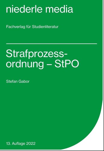 Strafprozessordnung stpo - stpo,