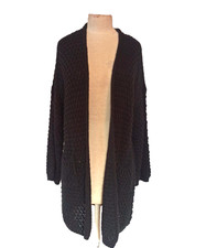 💙 Damen Lange Strick Jacke