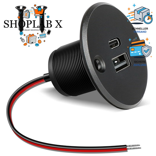 Usb steckdose 12v - usb, c