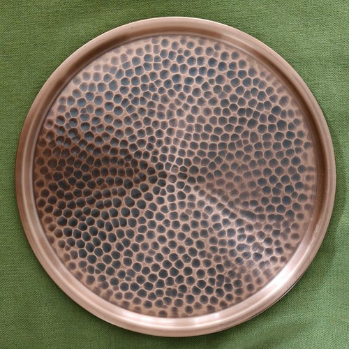 Rundes vintage tablett - rundes,