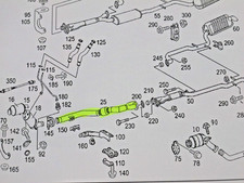 Original Auspuffrohr Mercedes