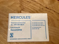 Hercules Betriebsanleitung