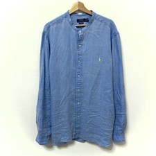 Polo Ralph Lauren Hemd Knöpfe hoch 100% Leinen Herren XXL