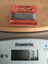 FLUITIN Elektro Schnellot “S” 60% Sn - 1,0m