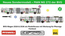Rietze MAN NG 272 Gelenkbus der BVG Vollwerbung "Pfennings F." Vorbestellung!
