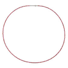Ernstes Design Collier Halskette K852 Edelstahl Granat