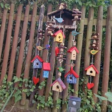 Girlande aus Holz für Garten