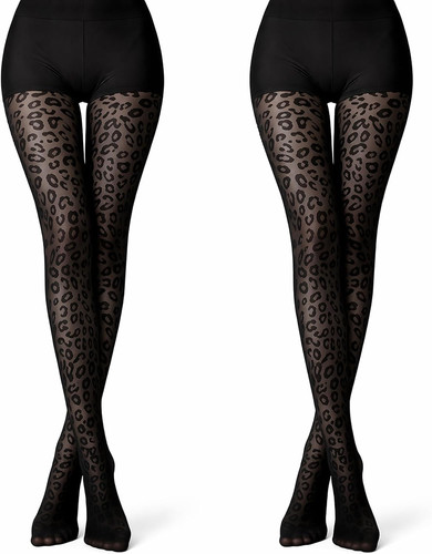 Damen strumpfhose leo muster - damen,