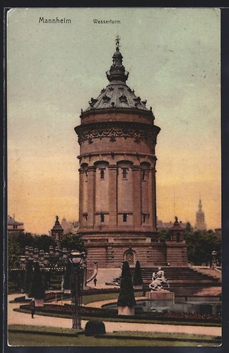 Mannheim wasserturm mit - mannheim,,