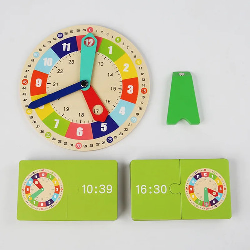 Montessori lernuhr holz - lernuhr,