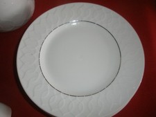 Rosenthal Lotus weiss mit Platin 6 Kuchenteller 21 cm