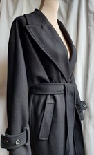 ZARA Damen Mantel Wollmantel Größe XS (S) Schwarz Herbst Winter Elegant Büro