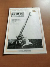 GALION 125 Hydraulik Mobilkran technische Beschreibung Daten Händlerunterlagen