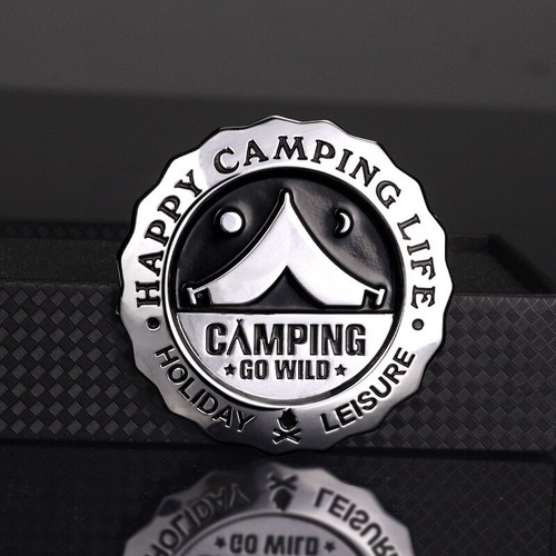 Camping wild gehen logo - logo, 3d