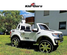 Kinderauto elektrisch 2-Sitzer jeep Elektrofahrzeug 12V Ford 4x4 Allrad in weiß