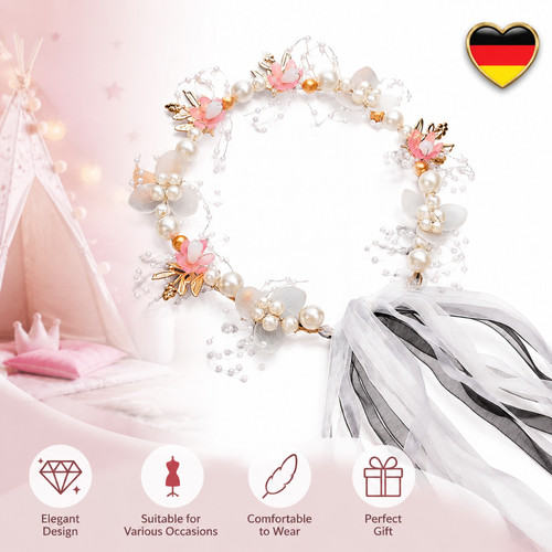 Haarschmuck elegant mit perlen - haarschmuck,