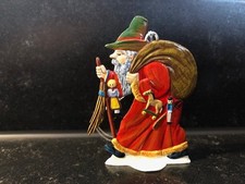 Weihnachts-Deko: Weihnachtsmann aus Zinn Aufstellfigur, vermutl. Käthe Wohlfahrt