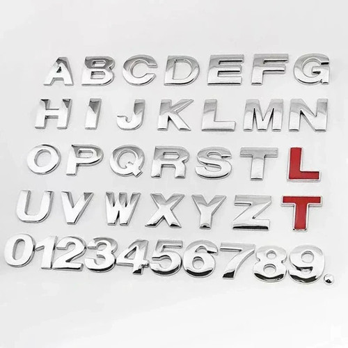 Metall emblem buchstaben - 3d,