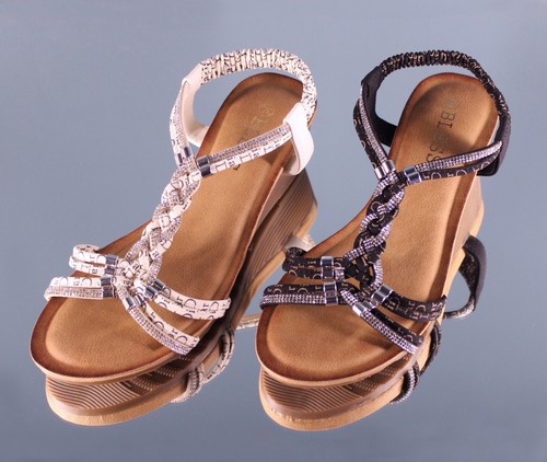 Damen keil sandaletten mit - damen, 4cm