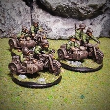 WWII German Side Car Bikers