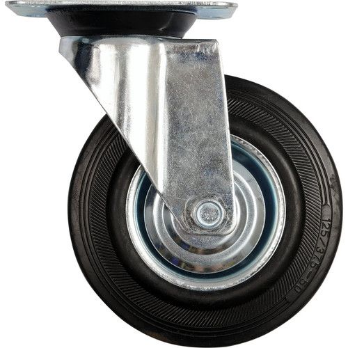 Lenkrolle 125mm gummi - lenkrolle, schwarz