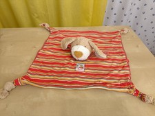 Sigikid Schmusetuch Frottee rot Tuch HUND rot gestreift Selten Kuscheltuch