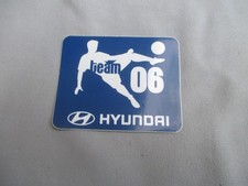 Aufkleber Hyundai team 06 Fußball, 7 X 5,5 cm